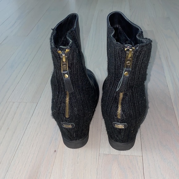 Hidden Wedge Shearling Boots - Picture 3 of 5